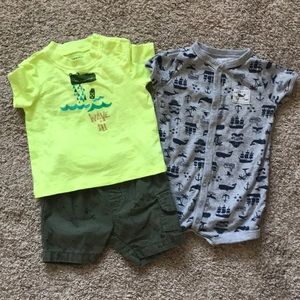 Baby boy TShirt, shorts & onesie
